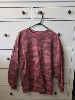 Lululemon Pink Camouflage Pullover